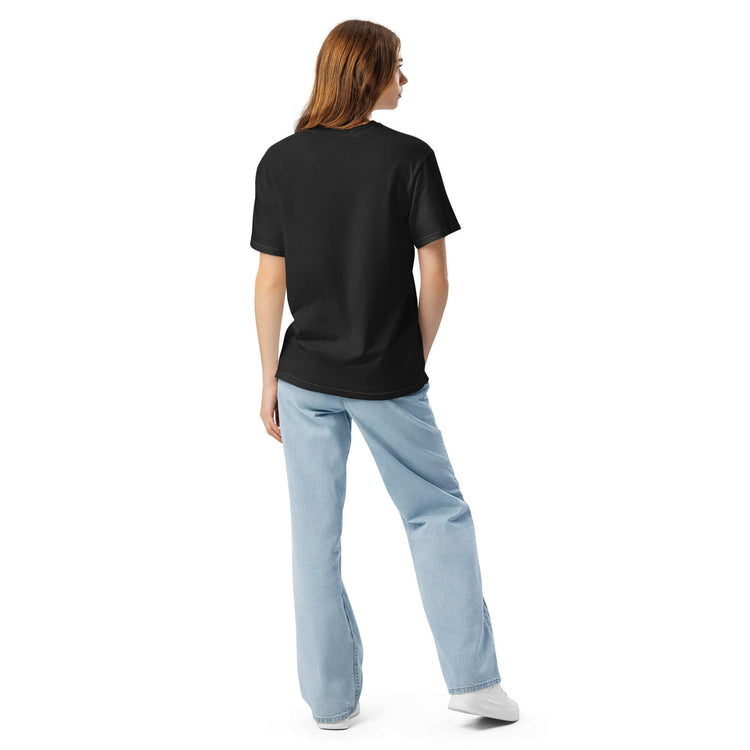 Black heavyweight t-shirt 
Unisex black tee
Garment-dyed black t-shirt
Heavyweight black unisex tee
Classic unisex black t-shirt 
Minimalist black tee for men and women – heavyweight style
Premium black t-shirt 
Unisex heavyweight t-shirt